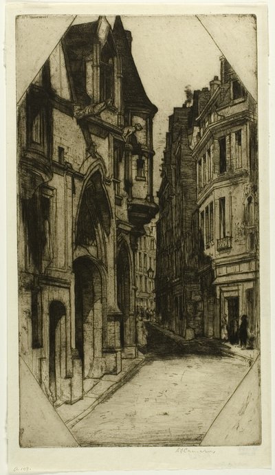 Hôtel de Sens, planche trois de la série Paris - David Young Cameron