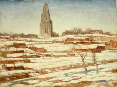 Mont St. Eloi, Hiver - David Young Cameron
