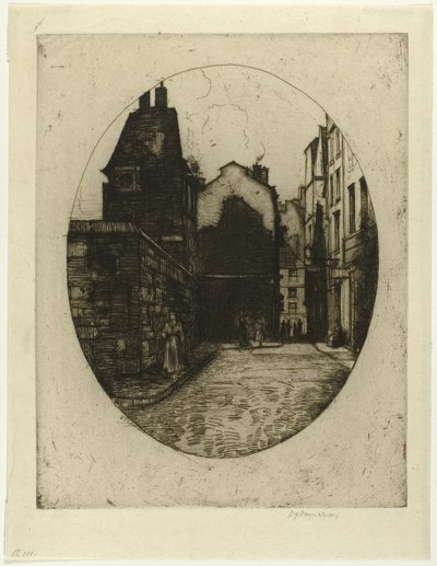 Rue Saint Julien le Pauvre, planche six de la série Paris - David Young Cameron