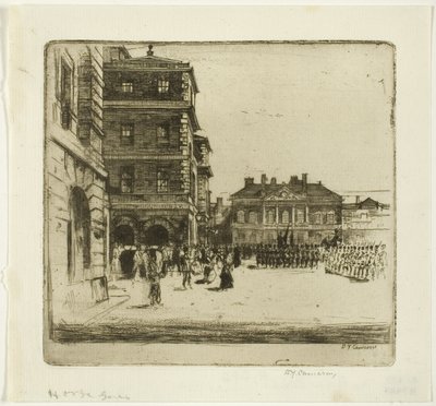 Les Horse Guards, planche quatre de la série London Set - David Young Cameron