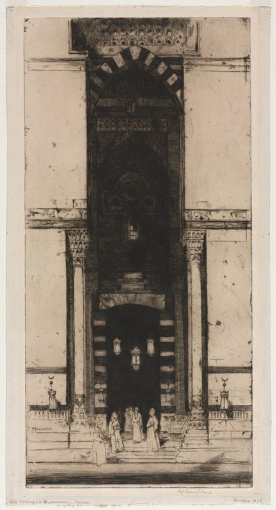 La porte de la mosquée, Le Caire - David Young Cameron
