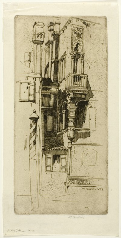 La maison de Tintoret, assiette six du set d