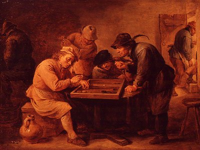 Une partie de tric-trac - David Teniers the Younger