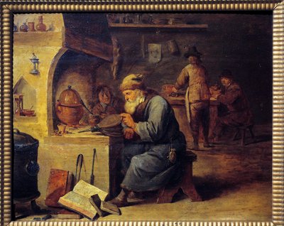 Un alchimiste - David Teniers the Younger