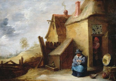 Cottage dans un paysage - David the Younger Teniers