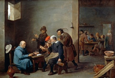 Homme au chapeau blanc - David Teniers the Younger