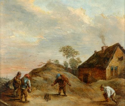 Hommes jouant aux boules - David Teniers the Younger