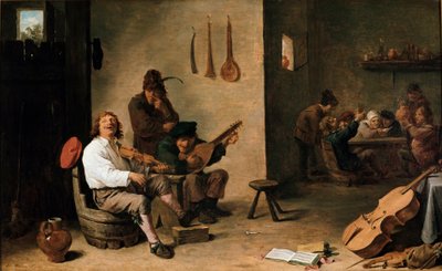 Musiciens dans une taverne - David Teniers the Younger
