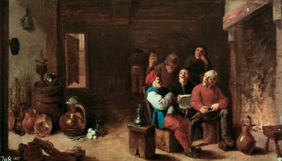 Chant dans la cuisine - David Teniers the Younger