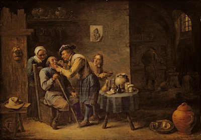 Le dentiste - David the Younger Teniers