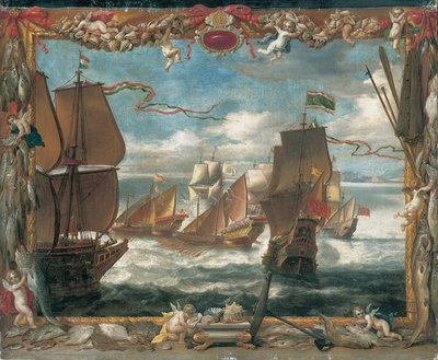 La Rencontre avec la flotte turque - David Teniers the Younger