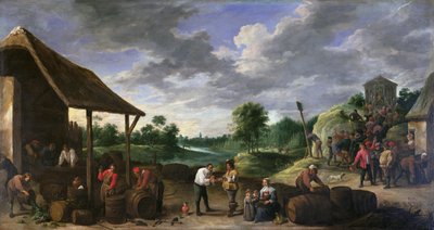 La récolte du vin - David Teniers the Younger