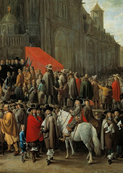 Le jeu de papegai à Bruxelles en 1652 (détail) - David Teniers the Younger
