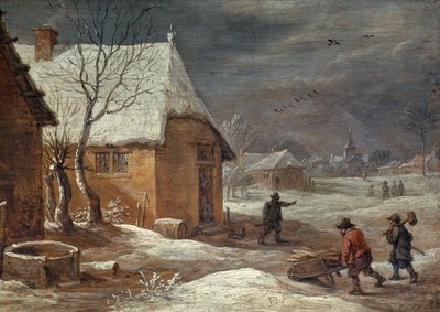 Hiver (panneau) - David Teniers the Younger