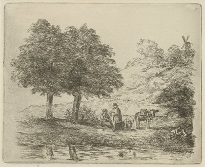 Paysage avec famille - David van der Kellen
