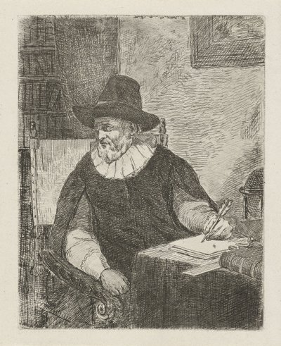 Homme dans un bureau - David van der Kellen