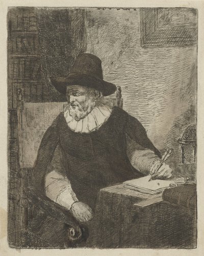 Homme dans un bureau - David van der Kellen