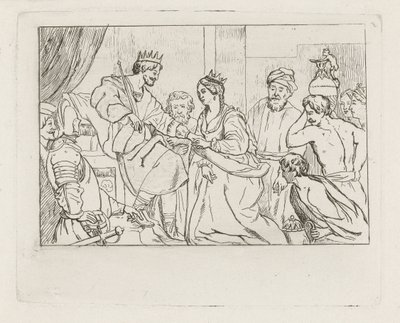 Salomon et la reine de Saba - David van der Kellen
