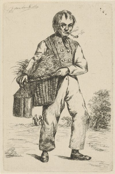 Deux hommes dans un jardin - David van der Kellen