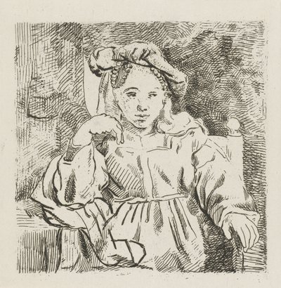 Fille assise - David van der Kellen