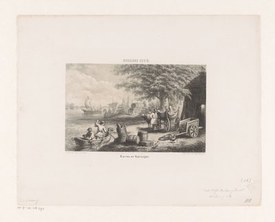 Chariots et embarcations du neuvième siècle - David van der Kellen