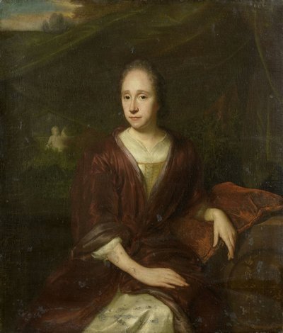Portrait de Margaretha Nelis (1652-1705), deuxième épouse de Casparus Commelin - David van der Plas
