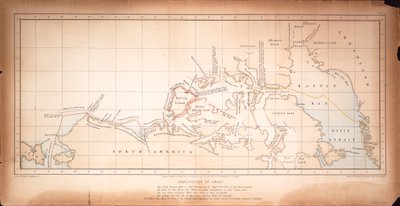Carte du passage du Nord-Ouest - Day & Son