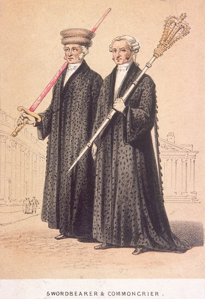 Un porte-épée et un crieur public, 1855 - Day and Son