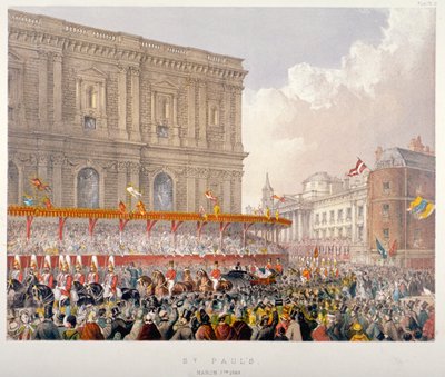 Procession royale passant devant l