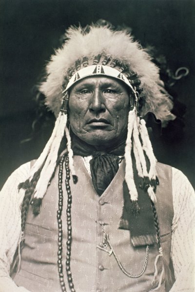 Wooden Leg, guerrier des Cheyenne du Nord qui a combattu à la bataille de Little Bighorn en 1876 - DeLancey W. Gill