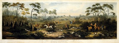 Chasse à courre, planche 1, gravée par Thomas Sutherland (1785-1838) 1817 - Dean Snr. (after) Wolstenholme