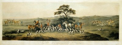 Chasse au renard, planche 3, gravé par Thomas Sutherland (1785-1838) 1817 - Dean Snr. (after) Wolstenholme