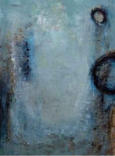 Textures abstraites bleues - Deb Chaney