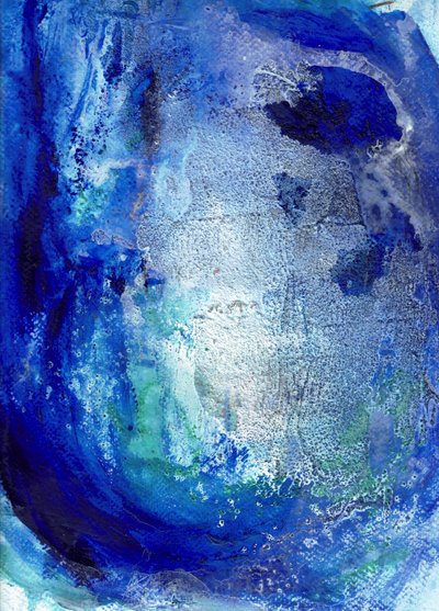 Vague bleue profonde - Abstrait - Deb Chaney