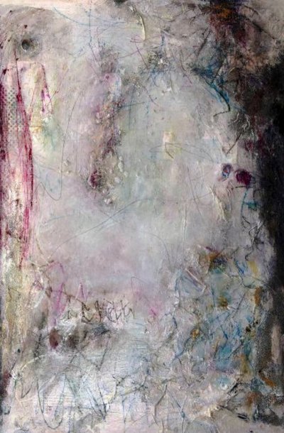 Abstrait rose et bleu spectaculaire - Deb Chaney