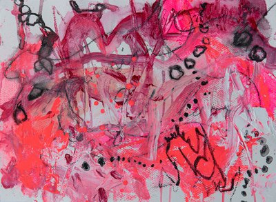 Abstrait rose vif - Deb Chaney