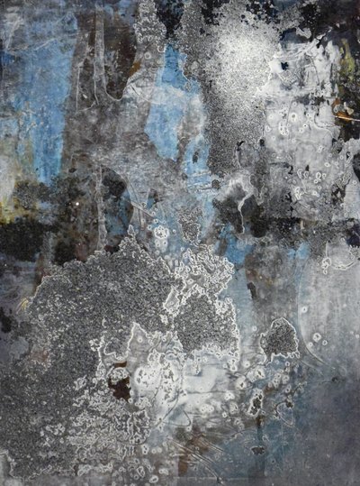 Bleu patiné style grunge - Deb Chaney