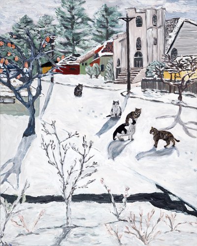 Hiver, 2018 (acrylique sur toile) - Deborah Eve Alastra