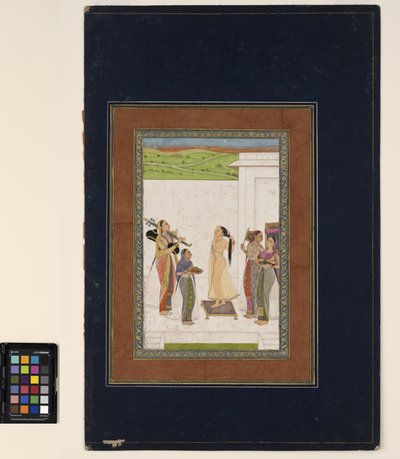Une femme terminant sa toilette, c.1725 - Deccani School