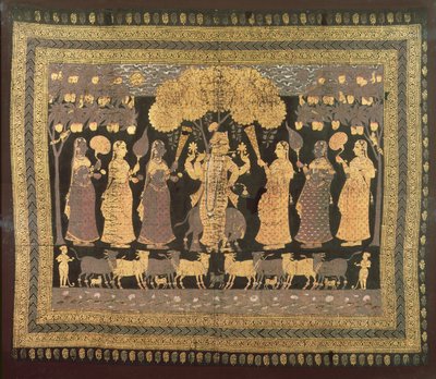 Krishna et ses Gopis - Deccani School