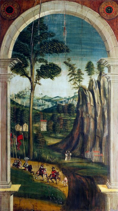 Perspective peinte par Defendente Ferrari, sur la partie arrière du chœur du 16ème siècle, Église de Saint-Jérôme, Biella - Defendente Ferrari