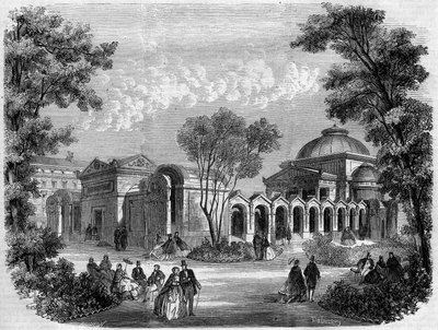 Chapelle expiatoire sur la place Louis XVI à Paris, gravure d