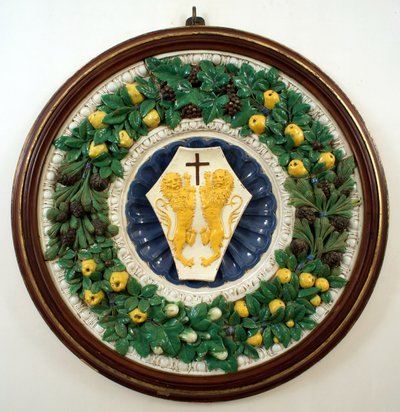 Blason de la famille Lotteringhi della Stufa - Della Robbia (workshop of)
