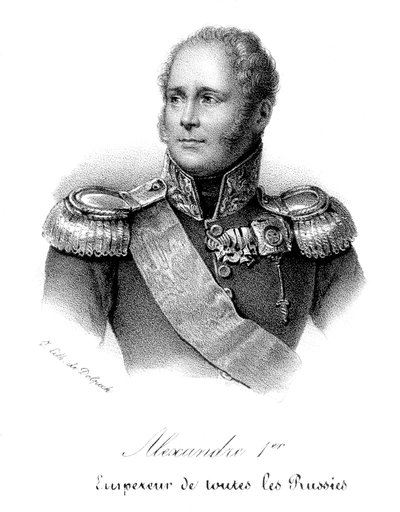 Alexandre Ier, tsar de Russie, en uniforme militaire, vers 1830 - Delpech