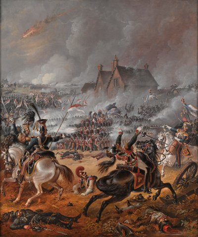 La bataille de Waterloo - Denis (follower of) Dighton