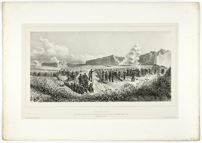 Batterie n°14, de Souvenirs d’Italie : Expédition de Rome - Denis Auguste Marie Raffet