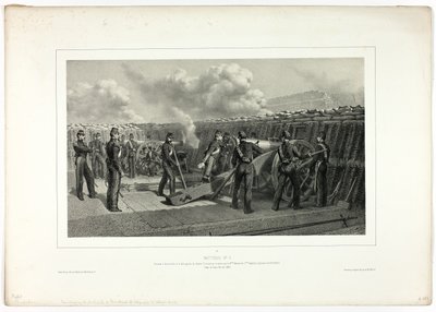Batterie no.9, de Souvenirs d’Italie : Expédition de Rome - Denis Auguste Marie Raffet