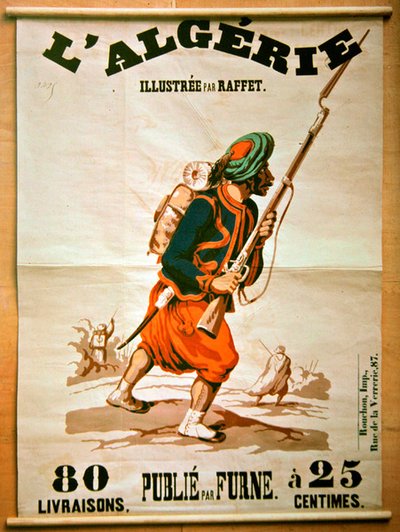 Affiche de librairie annonçant une série de publications sur l