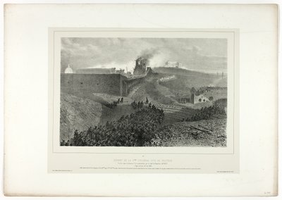 Départ de la troisième colonne, appelée le soutien, de Souvenirs d