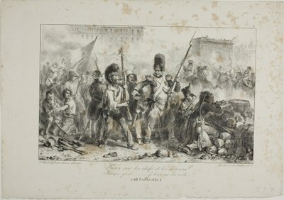 Feu sur les chefs et la cavalerie... - Denis Auguste Marie Raffet